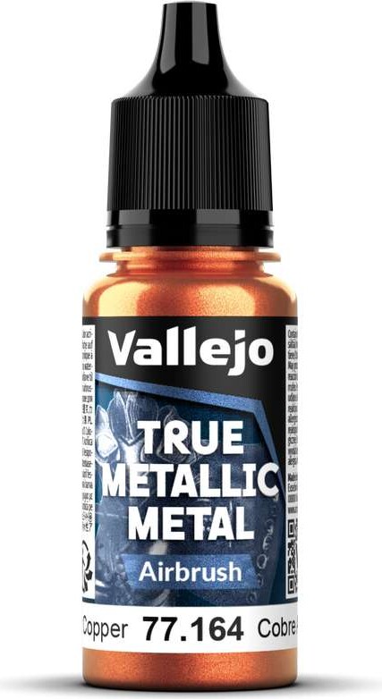 Vallejo 77.164 - True Metallic Metal Airbrush - Ancient Copper 18 Ml