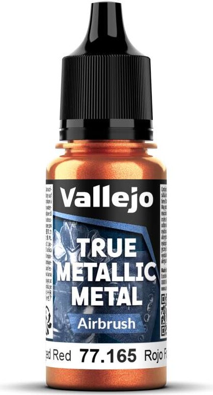 Vallejo 77.165 - True Metallic Metal Airbrush - Forged Red 18 Ml