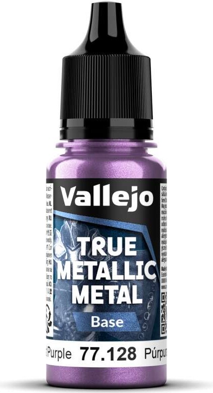 Vallejo Maling - True Metallic Metal: Base - Amethyst Purple - 18ml