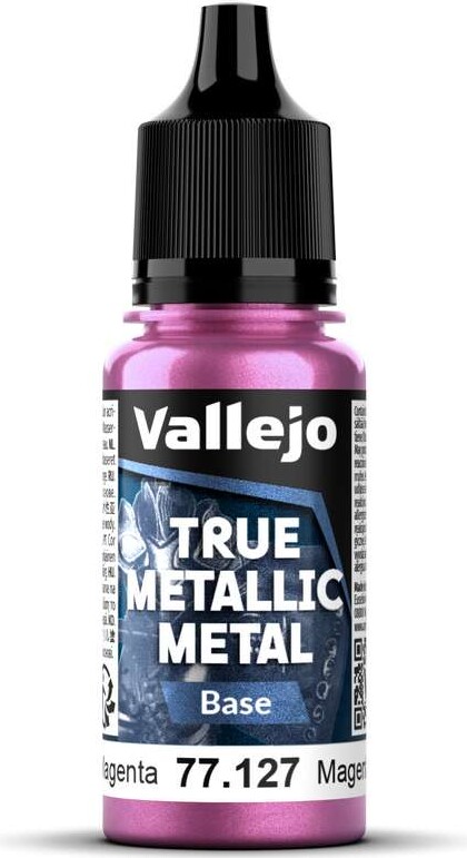 Vallejo 77.127 - True Metallic Metal Base - Crimson Magenta 18 Ml