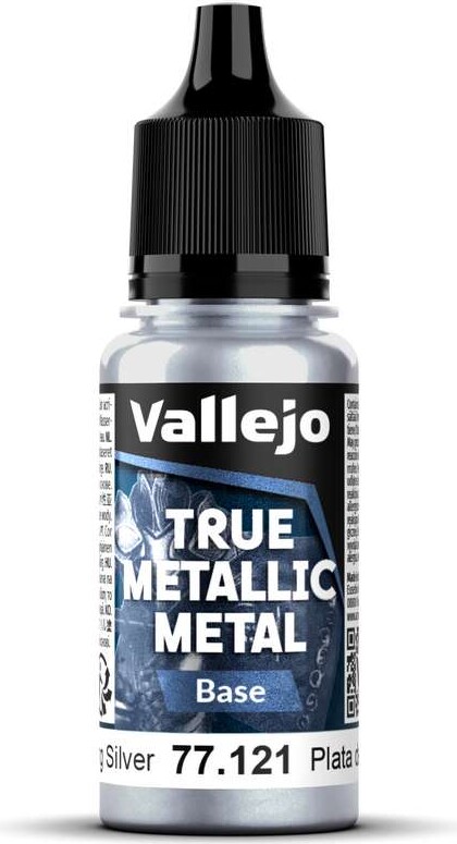 Vallejo 77.121 - True Metallic Metal Base - Sterling Silver 18 Ml