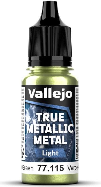 Vallejo 77.115 - True Metallic Metal Light - Amber Green 18 Ml