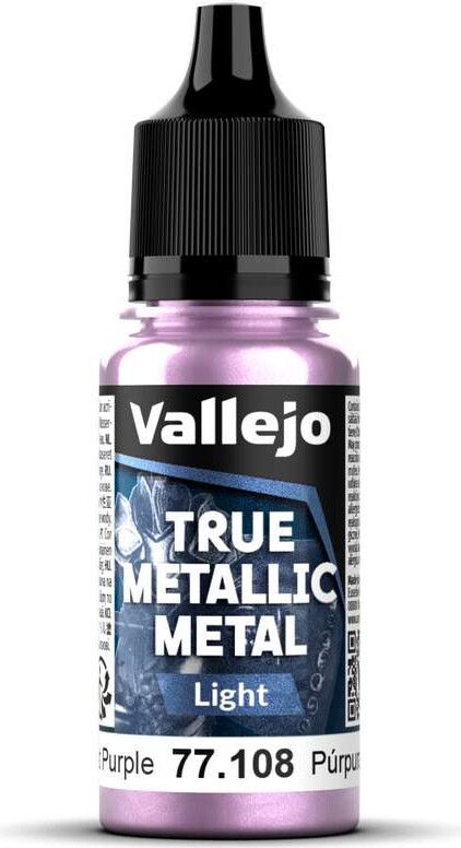 Vallejo Maling - True Metallic Metal: Light - Amethyst Purple - 18ml