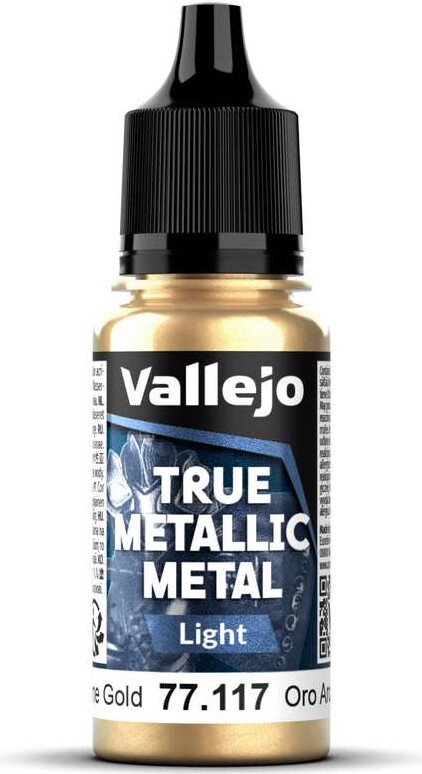 Vallejo 77.117 - True Metallic Metal Light - Arcane Gold 18 Ml
