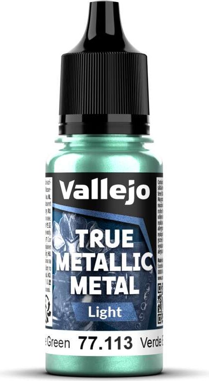 Vallejo Maling - True Metallic Metal: Light - Beetle Green - 18ml