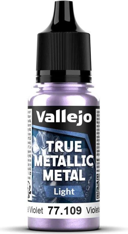 Vallejo Maling - True Metallic Metal: Light - Celestial Violet - 18ml