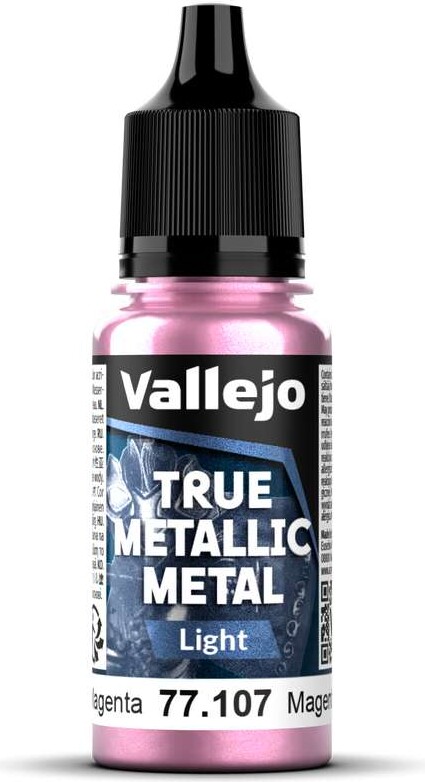 Vallejo Vallejo: 77.107 - True Metallic Metal - Light - Crimson Magenta (18 ml)