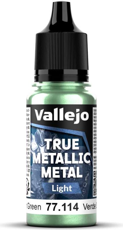 Vallejo Maling - True Metallic Metal: Light - Dusken Green - 18ml
