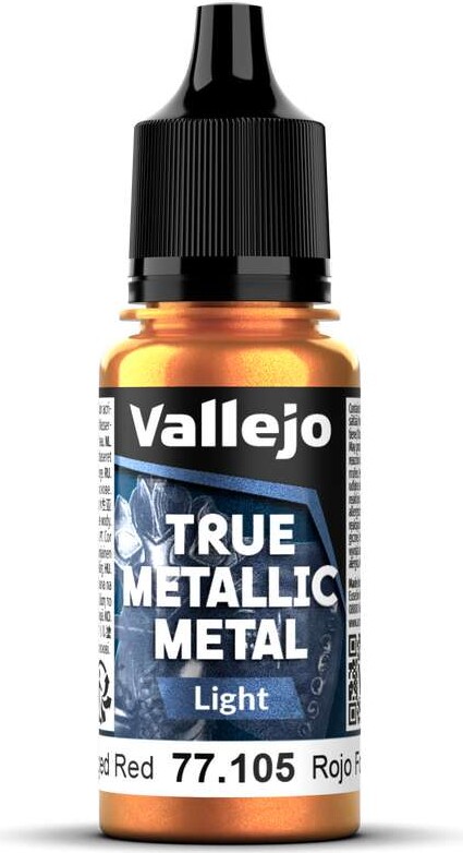 Vallejo 77.105 - True Metallic Metal Light - Forged Red 18 Ml