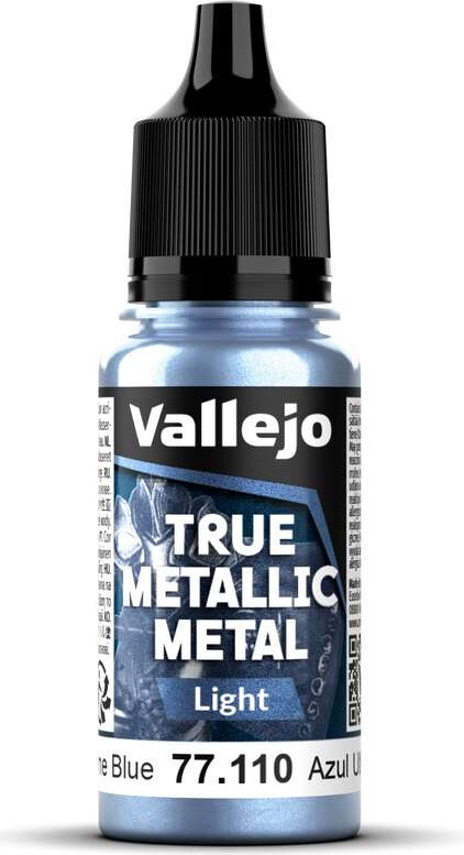 Vallejo 77.110 - True Metallic Metal Light - Ultramarine Blue 18 Ml