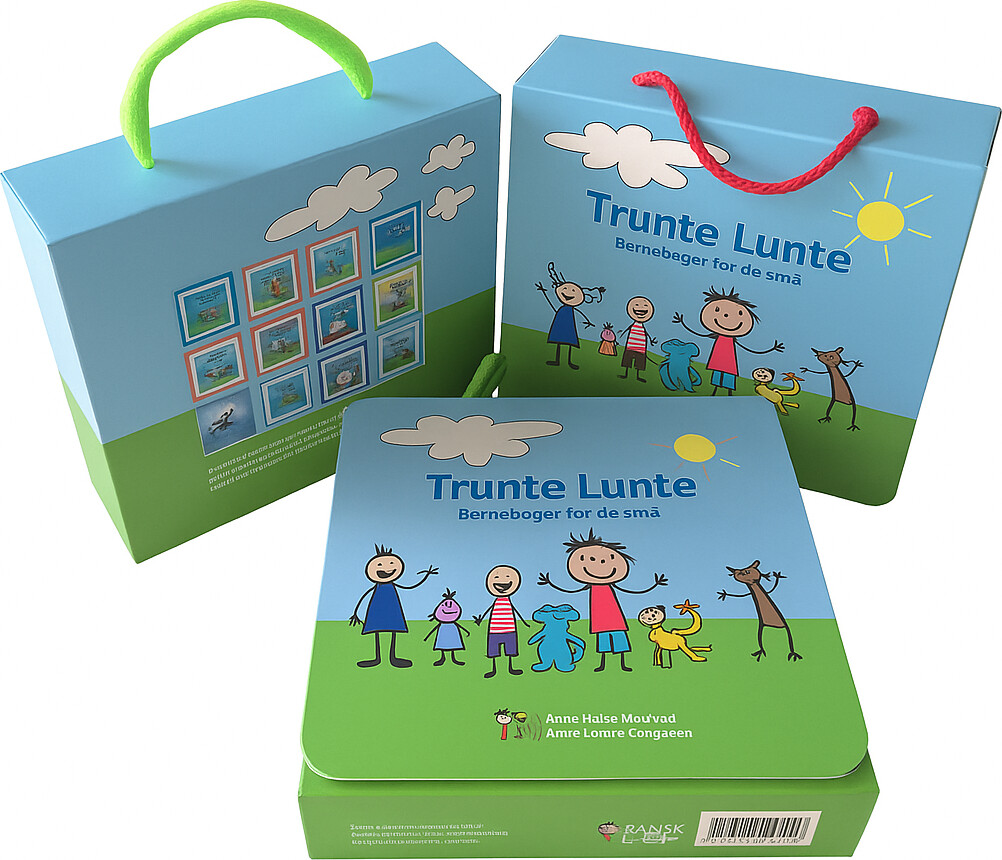 Trunte Lunte Kuffert Med 12 Bøger - Anne Holst Moulvad - Bog