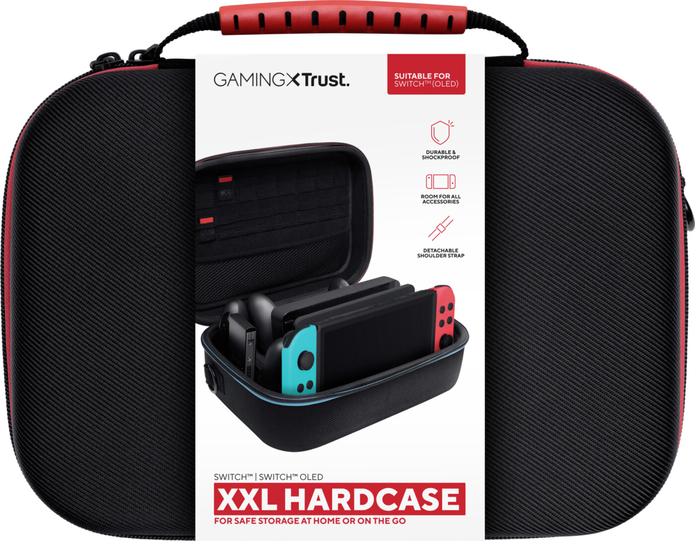 Trust GXT 1247 - Taske til spilkonsol - XXL - sort - for Nintendo Switch