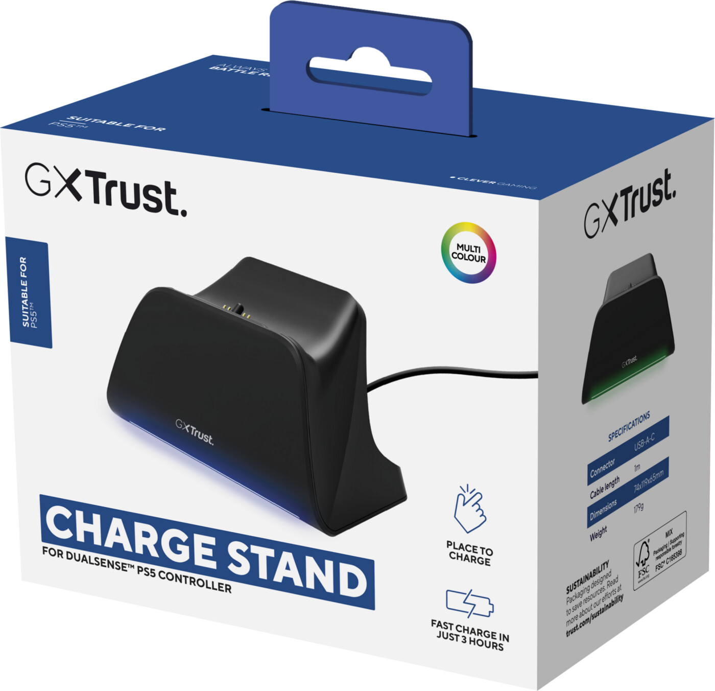 Trust - Gxt255 Ps5 Charge Stand - Black