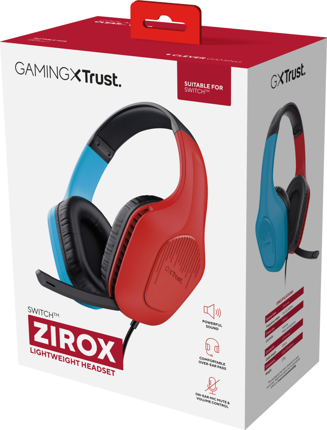 Trust - Gxt416s Zirox Headset - Nsw