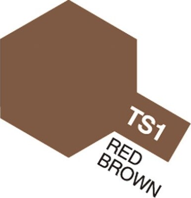 Tamiya Spraymaling - Ts-1 Red Brown Flat -  85001