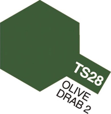 Tamiya Spraymaling - Ts-28 Olive Drab 2 Flat - 85028