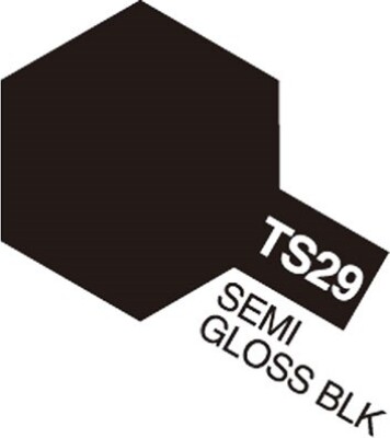 Tamiya Spraymaling - Ts-29 Semi Gloss Black - 85029