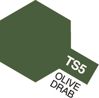 Tamiya Spraymaling - Ts-5 Olive Drab Flat - 85005