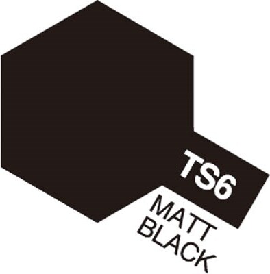 Tamiya Spraymaling - Ts-6 Matt Black Flat - 85006