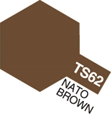 Tamiya Spraymaling - Ts-62 Nato Brown Flat - 85062