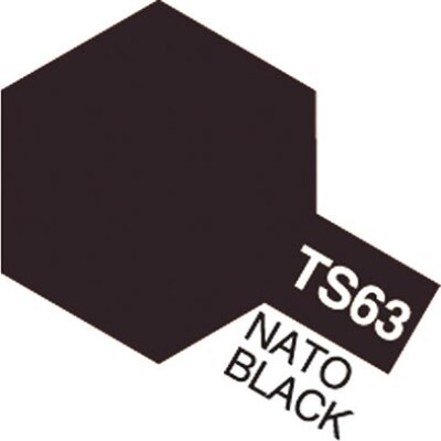Tamiya Spraymaling - Ts-63 Nato Black Flat - 85063