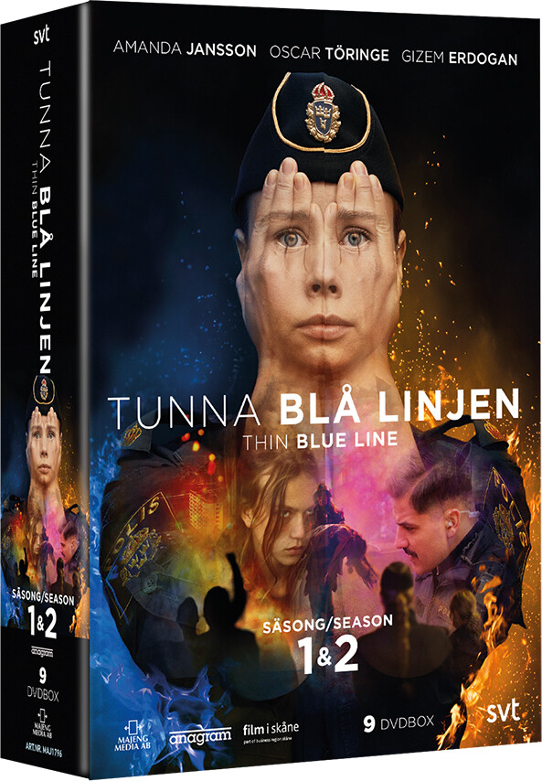 Tunna Blå Linjen / Den Tynde Blå Linje - Sæson 1-2 - DVD - Tv-serie
