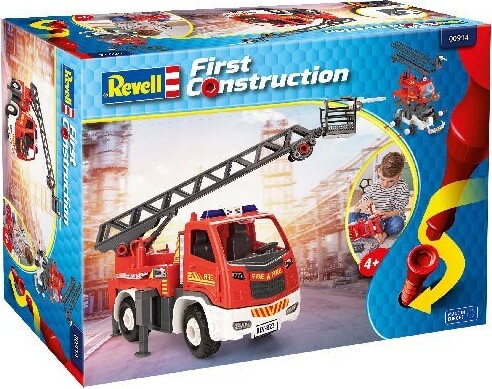 Revell First Construction - Brandbil Med Stige - 1:20