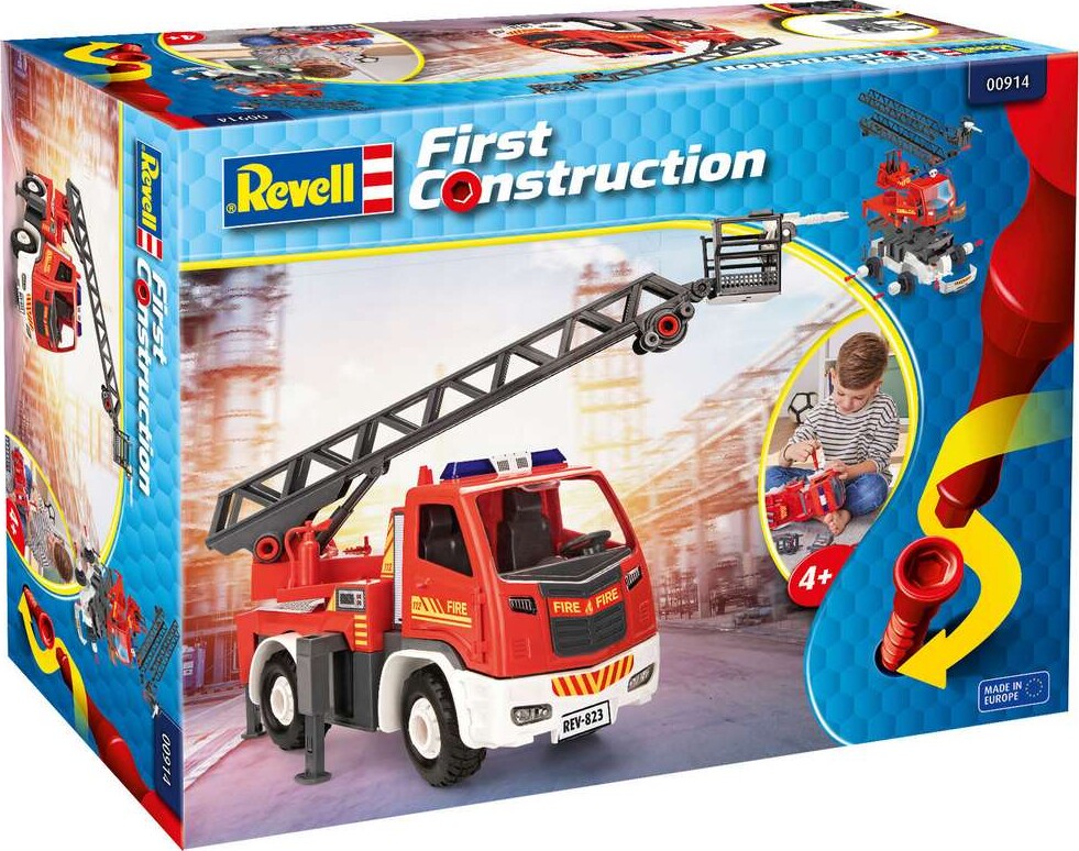 Revell First Construction - Brandbil Med Stige - 1:20