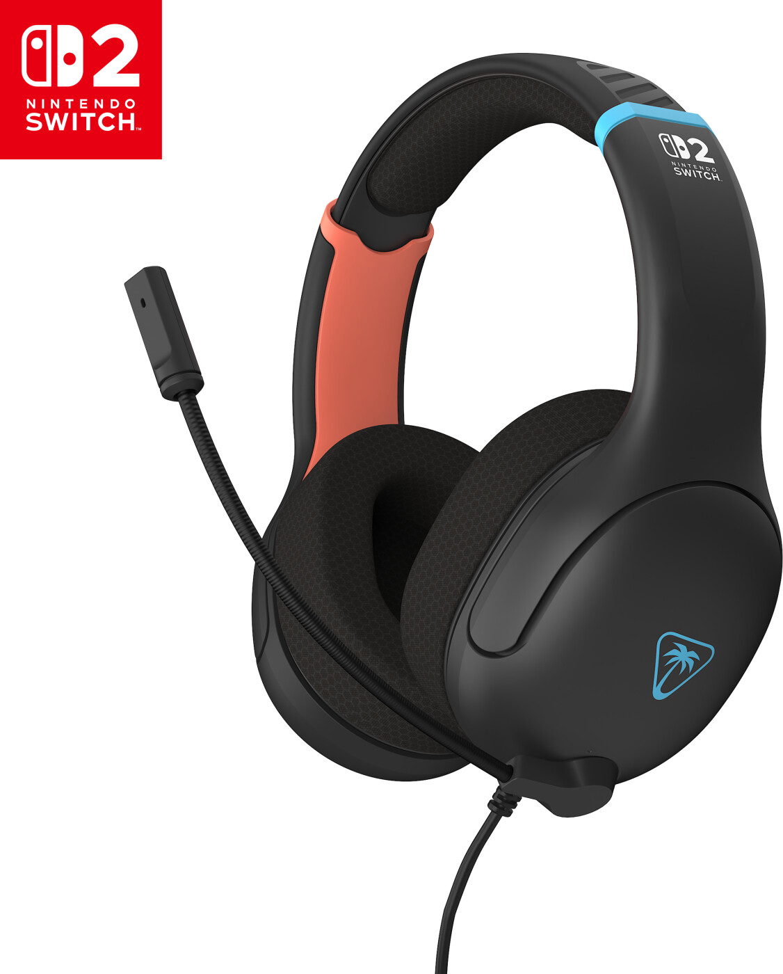 Turtle Beach Airlite Fit Headset Charcoal Black For Nintendo Switch™ 2