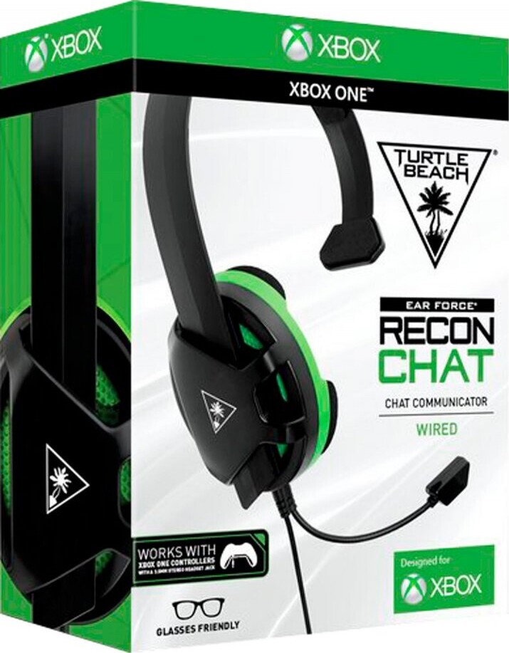 Turtle Beach Recon Chat Over-Ear Headset til Xbox Series X/One (3,5mm) Sort/Grøn