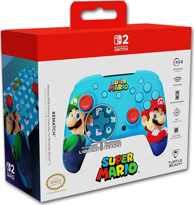 Turtle Beach - Rematch Rgb Wireless Mario And Luigi