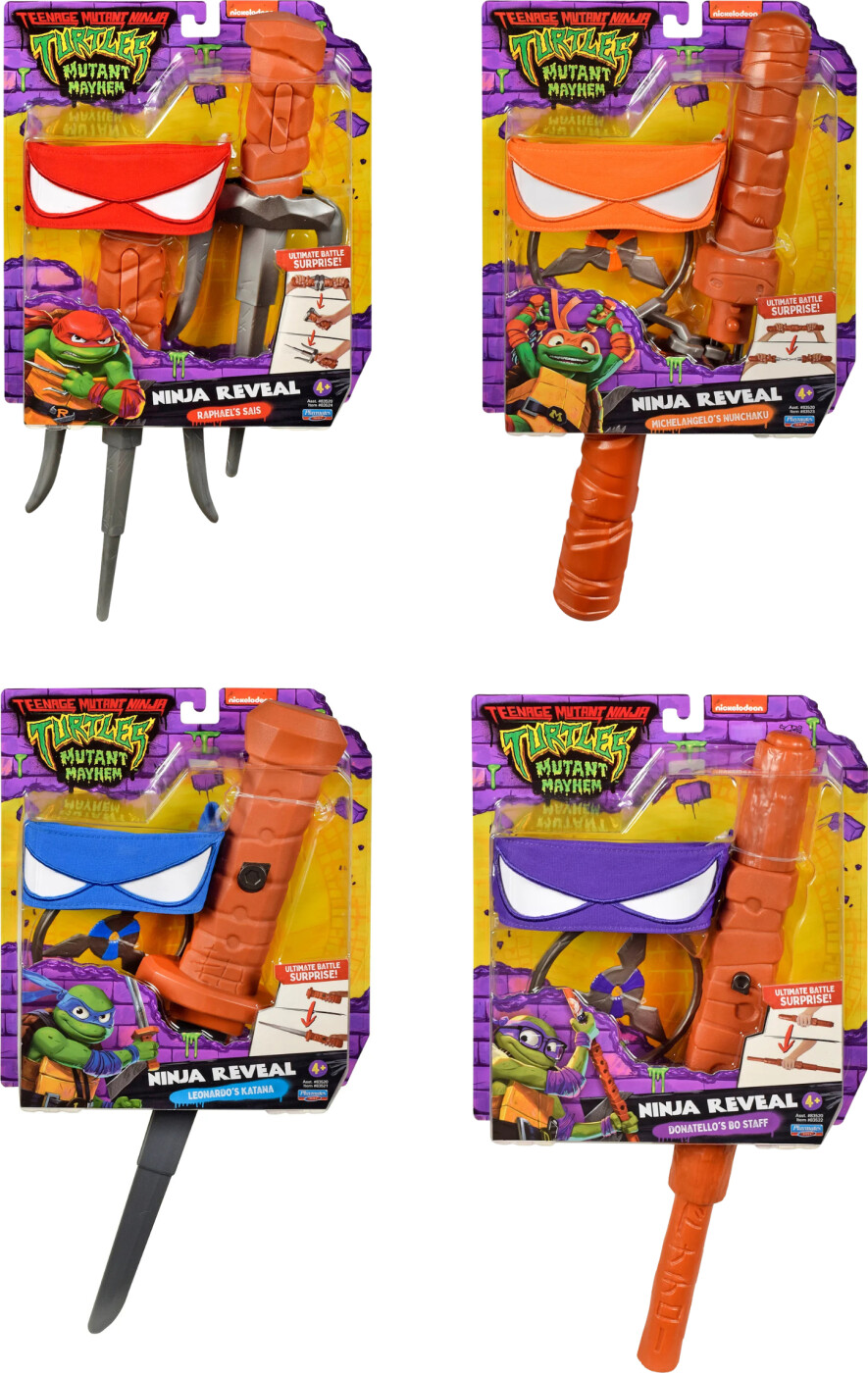 Ninja Turtles - Mutant Mayhem Ninja Reveal Rolleleg - Assorteret