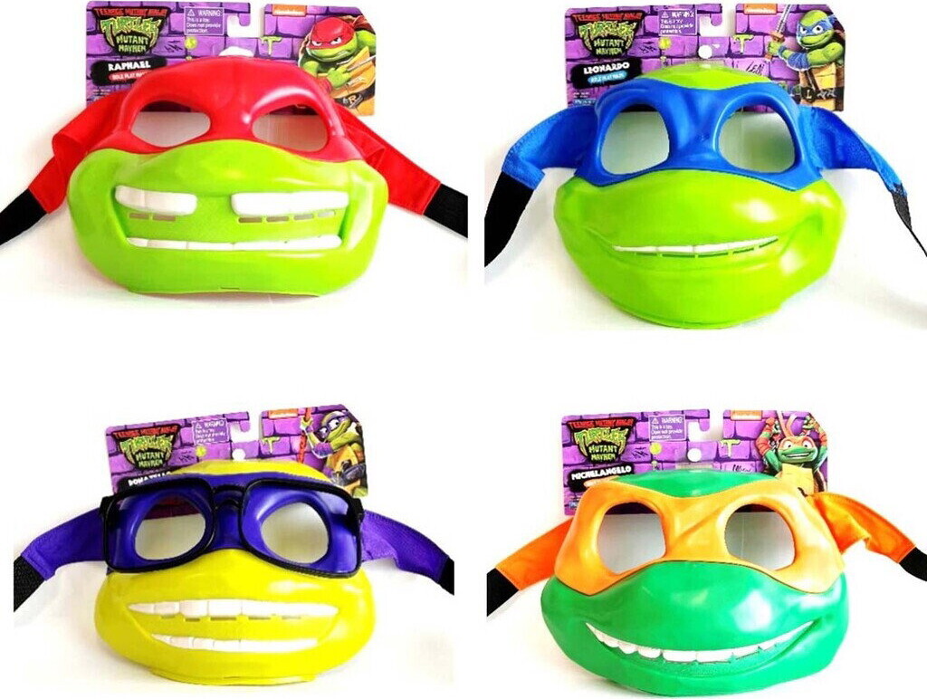 Turtles - Mutant Mayhem Maske Assorterede