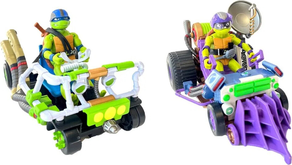 Ninja Turtles - Køretøj Med Ction Figur - Assorteret