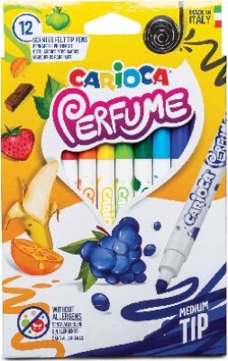 Carioca Perfume - Tusser Med Duft - Medium Tip - 12 Farver