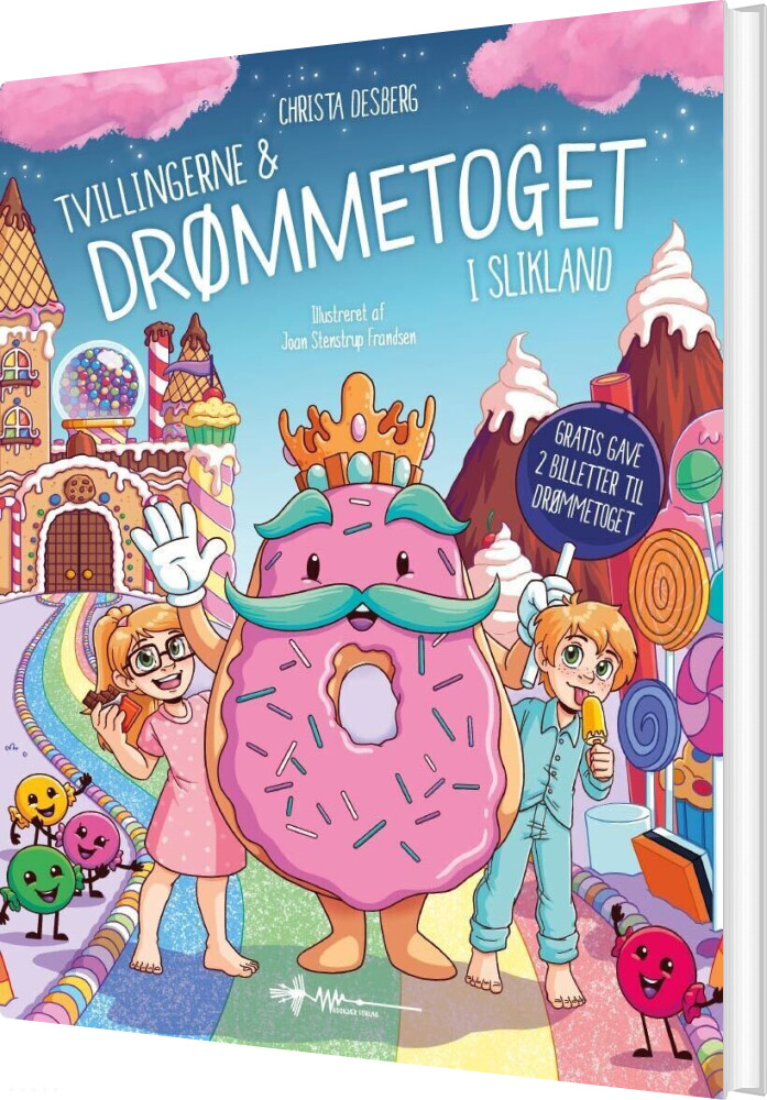 Billede af Tvillingerne Og Drømmetoget I Slikland - Christa Desberg - Bog