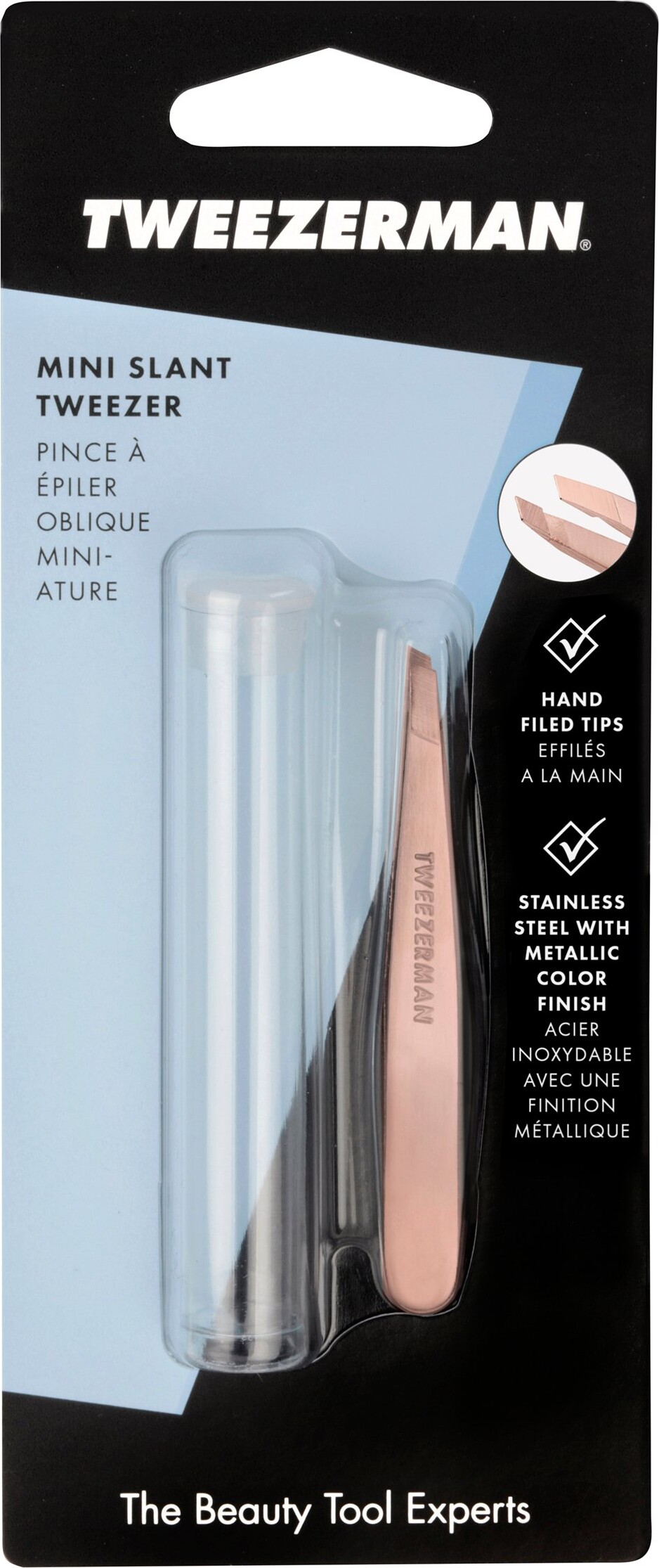 Tweezerman - Mini Slant Tweezer - Rose Gold