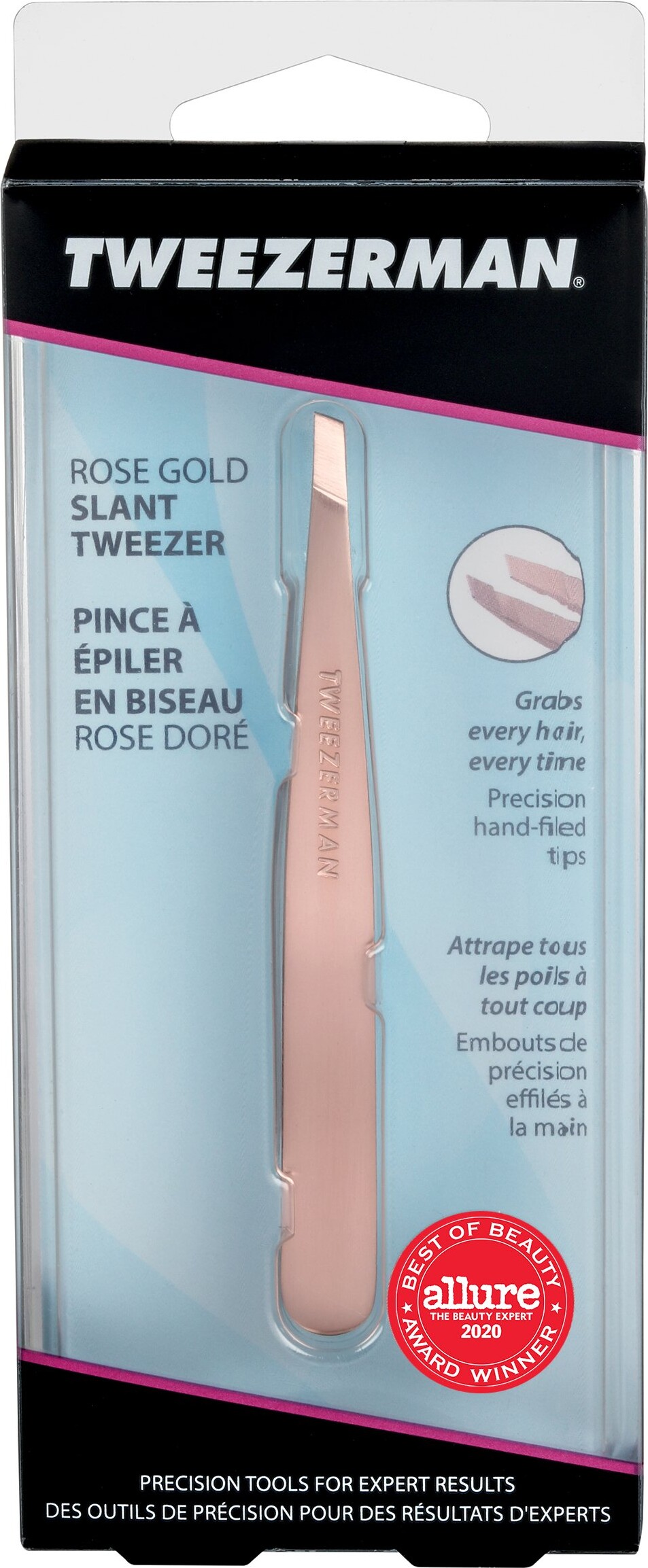 Tweezerman Rose Gold Slant Tweezer 1 pcs