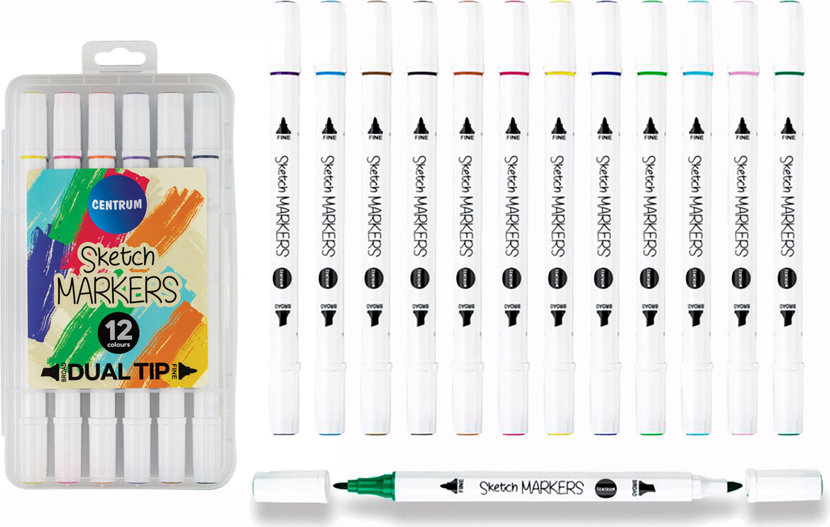 Twin Markers 12 Stk Etui - Centrum