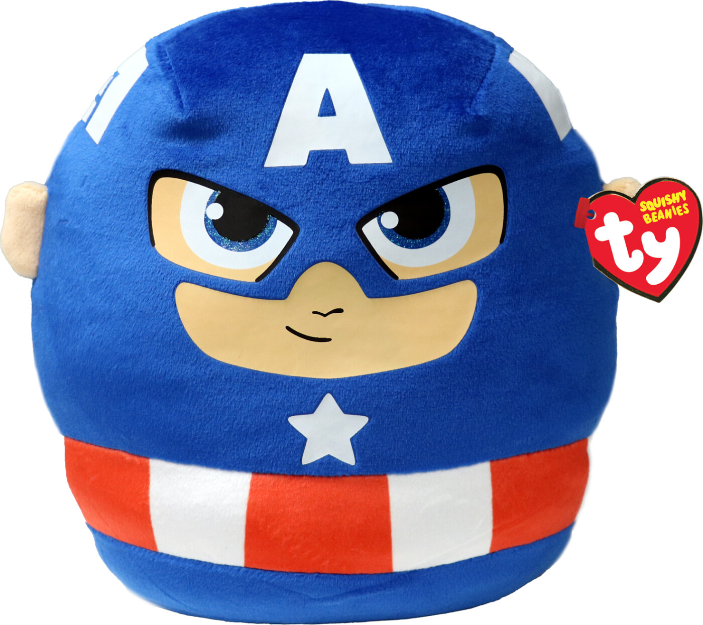 Ty Bamse - Squishy Beanies - Marvel - Captain America - 25 Cm