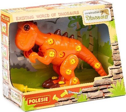 Dinosaur Legetøj Med Skruetrækker - Polesie - 22 Cm