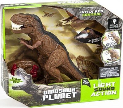 Billede af Fjernstyret Dinosaur Legetøj Med Lys Og Lyd - T-rex - Dinosaur Planet - 30 Cm