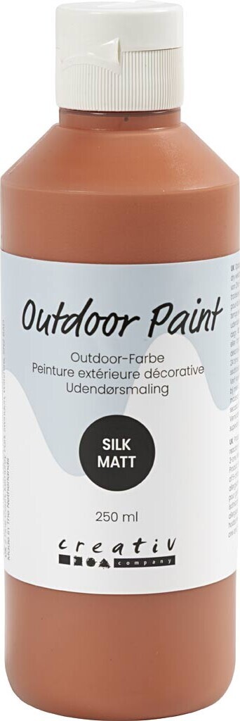 Udendørsmaling - Silkemat - Dækkende - Antique Red - 250 Ml