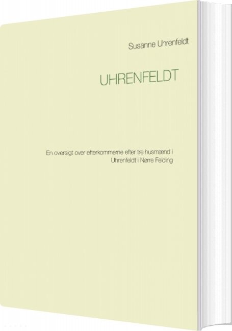 Uhrenfeldt - Susanne Uhrenfeldt - Bog