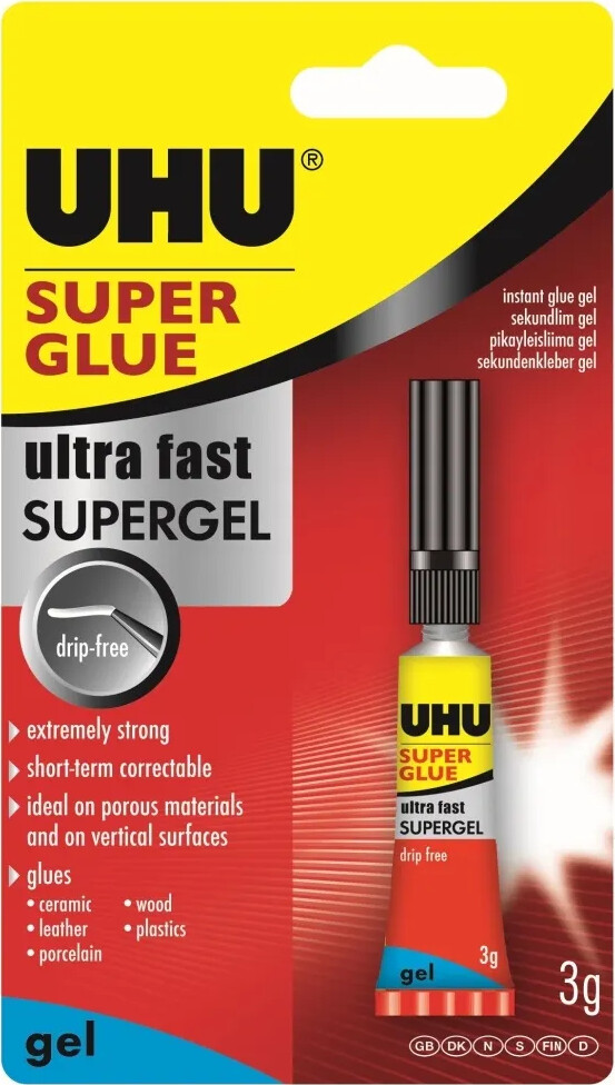 Uhu - Super Glue Gel - Sekundlim 3 G