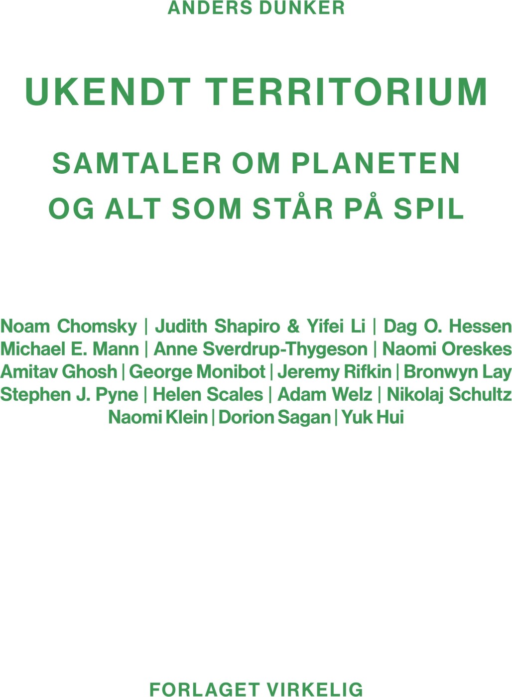 Ukendt Territorium - Anders Dunker - Bog