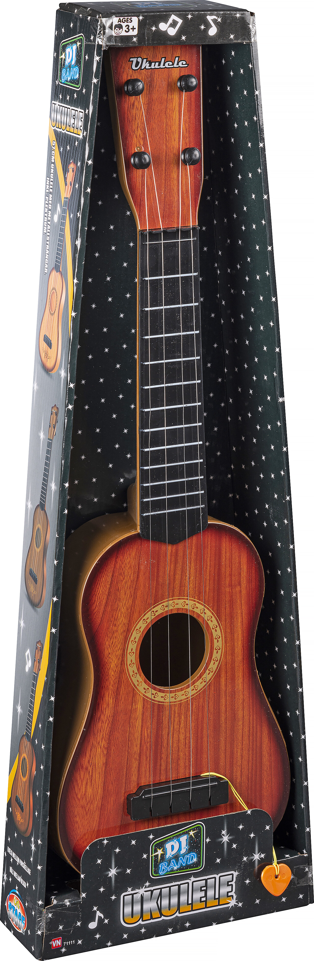 Ukulele I Plast Med Metalstrenge - Assorteret