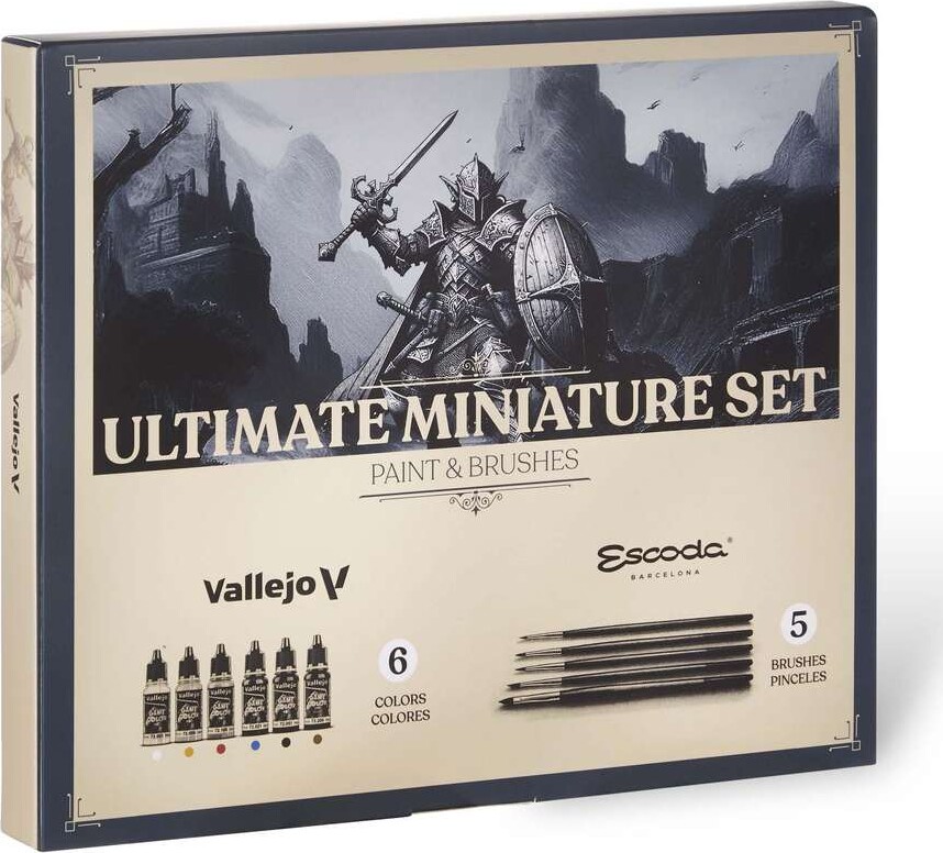 Vallejo - Game Color Maling Sæt - Ultimate Miniature - 11 Dele