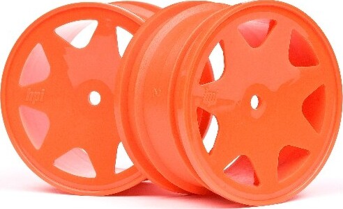 Se Ultra 7 Wheels Orange 35mm (2pcs) - Hp100623 - Hpi Racing hos Gucca.dk
