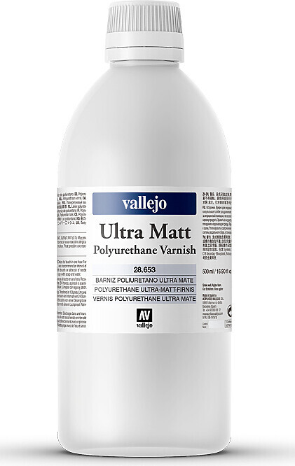Vallejo - Ultra Matt Varnish 500 Ml - Mat Lak